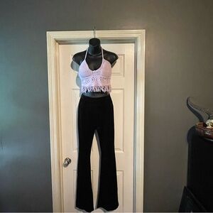 Black Velvet flared festival Pants Flared Bellbottoms